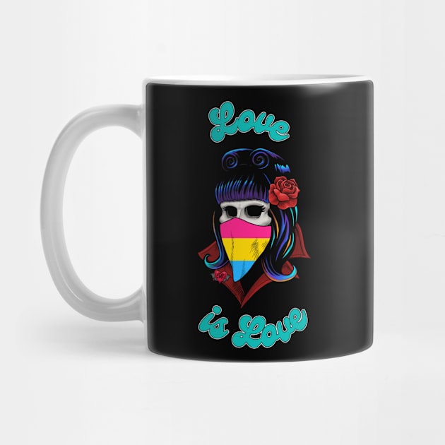 Pansexual Pride 2021 - Battie Love is Love by Banks Heist Co.